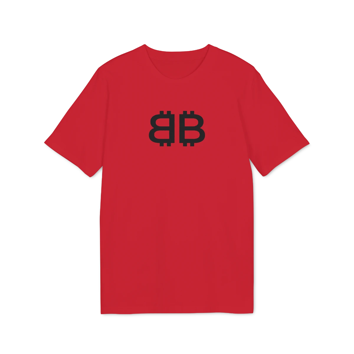 Bitcoin Inverted T-Shirt — Red